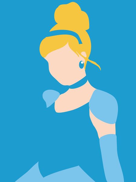 Fav Princess, Cinderella Art, Disney Minimalist, Disney Canvas Art, Disney Silhouettes, Disney Canvas, Disney Paintings, Bookmark Ideas, Disney Posters