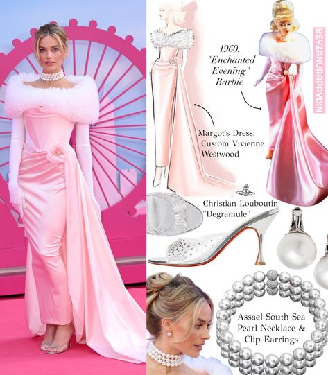 beyza misses chandler on Twitter: "I finally got a chance to upload the #Barbie London Premiere looks!! I predicted the "Enchanted Evening" Barbie prior to the LA premiere & getting to see it at London was a nice surprise. For the photo call, she opted for Dilara Findikoglu referencing Bubble Cut Barbie https://t.co/XCut1DW9PG" / Twitter Margot Robbie Barbie Premier Outfits, Premiere Looks, Margot Robbie Outfit, Margot Robbie Style, Dilara Findikoglu, South Sea Pearl Necklace, Movie 2023, Barbie Costume, Enchanted Evening