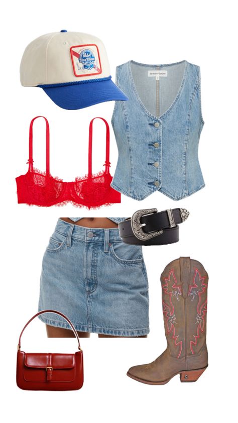 Indy Concert Outfit, Country Belt Outfit, Nashville Inspo Outfits, Corset Country Outfit, Uark Gameday Fits, Diy Gameday Outfit, Cole Swindell Concert Outfit, Calgary Stampede Outfits For Women, Bluegrass Festival Outfit