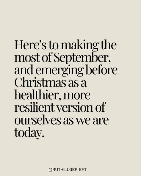 Could September be the new January? 🍂 As August wraps up, September often feels like a fresh start - much like January but with less pressure. September offers the chance to set personal goals and make intentional, quiet changes at your own pace. By the time the holiday season arrives, you might find yourself feeling more grounded, happier, and ready to embrace the end of the year with a calm mindset. Let’s make September a month of subtle growth and renewal, under the radar, just for ours... Busy Season Of Life Quotes, Calm Mindset, September Goals, At Your Own Pace, Your Own Pace, Seasons Of Life, A Fresh Start, Personal Goals, End Of The Year
