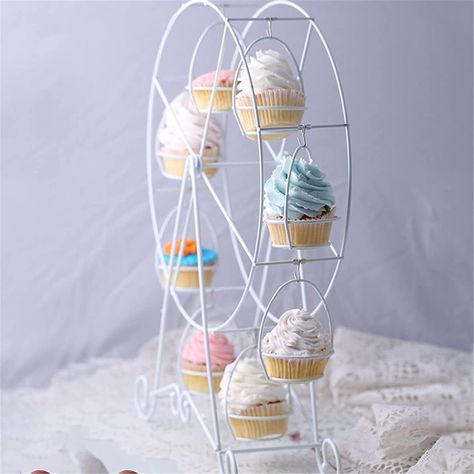 Ferris Wheel Cupcake Holder, Jelly Maker, Farmers Market Display, Flat Interior Design, Princess Birthday Party Decorations, Cake Rack, Candy Cupcake, Circus Theme Party, Cupcake Display