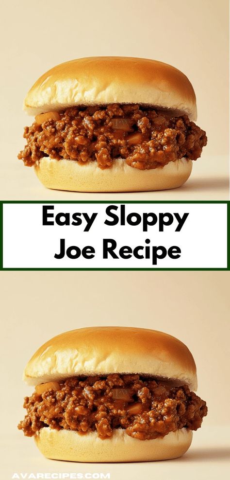 Craving a comforting meal that everyone will love? Discover this Easy Sloppy Joe Recipe, packed with savory flavors and simple ingredients. It's an ideal option for busy families, ensuring quick preparation and satisfied appetites. Easy Sloppy Joes, Sloppy Joe Recipe Easy, Sloppy Joe Recipe, Sloppy Joes Easy, Ground Recipes, Family Dinner Night, Quick Family Meals, Joe Recipe, Delicious Family Meals