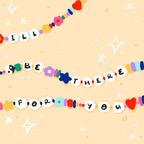 #illustration #bestfriends #galentineday #womenillustrators Friendship Bracelet Illustration, Valentine Friendship Bracelet, Bracelet Illustration, Drawing Bracelet, Beads Wallpaper, Friendship Illustration, Friendship Design, Small Business Quotes, Music Illustration