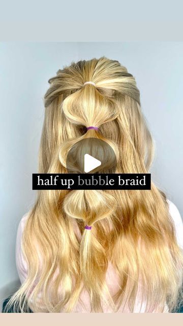 533 likes, 13 comments - audreymcclellanApril 2, 2021 on : "Half Up Bubble Braid ❤️ . #braids #braidideas #braidstyles #bubblebraids #bubblebraid #hairtutorial #hairtutorials #hairoftheday #hai...". Half Up Bubble Braid, Fun Hairstyles, Hairstyle Updo, Bubble Braid, Updo Tutorial, Updo Styles, Half Up Half Down, Half Up, Braid Styles