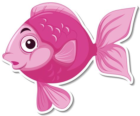 Sea Animal Cartoon, Under The Sea Creatures, Animale Marine, Fish Meals, Fish Eyes, How To Draw Cute, Fish Ideas, Fish Clipart, Eye D