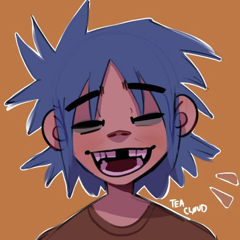 art by me Silly Creature, Gorillaz 2 D, 2-d Gorillaz, Gorillaz Fanart, 2d Gorillaz, Gorillaz Fan Art, Different Drawing Styles, Cool Shoe, Silly Monkey