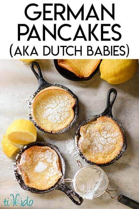 Mini German Pancakes, Yorkshire Pudding Recipe, German Pancakes Recipe, Dutch Babies, Dutch Baby Recipe, Yorkshire Pudding Recipes, Dutch Pancakes, German Pancakes, Dutch Baby Pancake