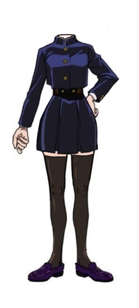 Anime Uniform Ideas, Uniform Art Design, Jujitsu Kaisen Uniform, Jujutsu Kaisen Oc Uniform Ideas, Jjk Uniform Designs Female, Jujutsu Kaisen Female Uniform, Toman Uniform Female, Jujustu Kaisen Uniform Ideas, Jujutsu Kaisen Outfits Oc