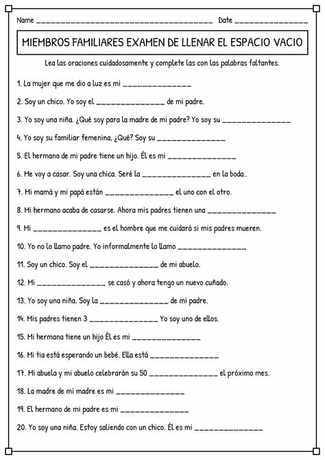 Fill the Blank Worksheets in Spanish Tener Spanish Worksheets, Spanish Time Worksheet, Spanish Articles Worksheet, Spanish Verb Conjugation Worksheets, Spanish Verb Tenses, Spanish Conjugation, Future Tense Spanish, Spanish Assessments, Worksheets In Spanish