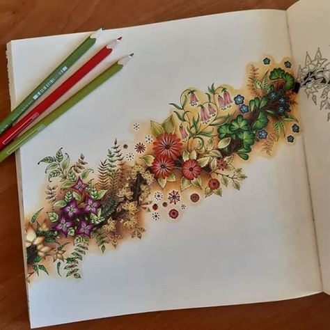 Johanna Basford Secret Garden Coloring Book, Colored Pencil Art Projects, Enchanted Forest Coloring Book, Joanna Basford Coloring, Blending Colored Pencils, Johanna Basford Enchanted Forest, Johanna Basford Secret Garden, Secret Garden Coloring Book, Enchanted Forest Coloring