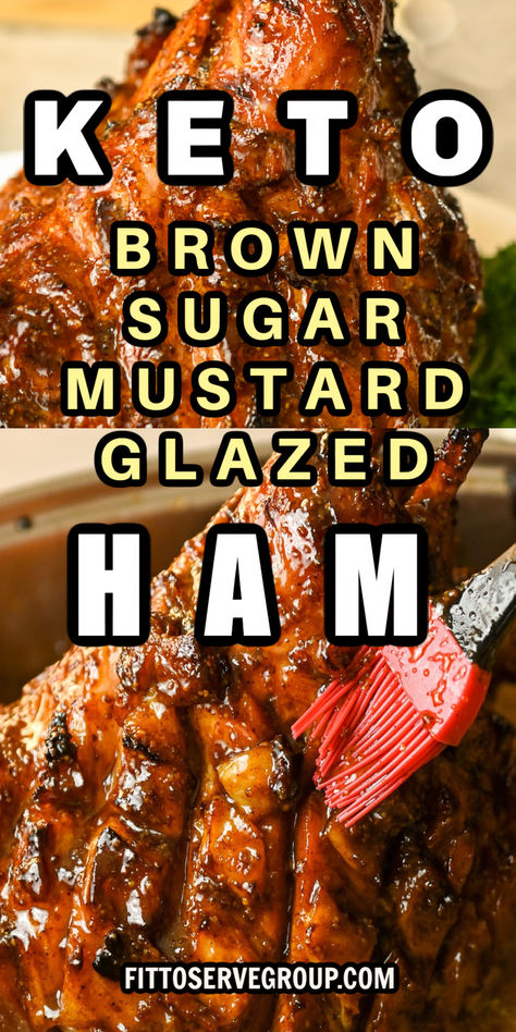 Smoked Ham Glaze, Ham Glaze Recipe Brown Sugar, Baked Ham Glaze, Baked Ham Steak, Mustard Ham Glaze, Mustard Glazed Ham, Healthy Ham, Spicy Ham, Smoked Ham Recipe