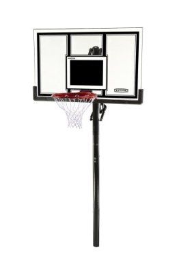 Lifetime 71525 In-Ground Basketball 54 in Shatter Guard Backboard System Portable Basketball Hoop, Basketball Systems, Basketball Goals, Basketball Hoops, Basketball Hoop, Height Adjustable, The Professional, Steel Frame, No Equipment Workout