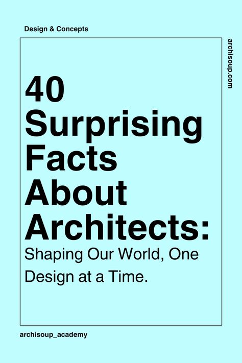 Dive into the fascinating world of architects with these 40 surprising facts! From their creative processes to the impact of their work, discover what makes architects unique and essential in shaping our built environment. Architecture Tools, Online Architecture, Architecture Drawing Presentation, Some Interesting Facts, Successful Business Tips, Site Analysis, Computer Aided Design, Residential Architect, May Designs