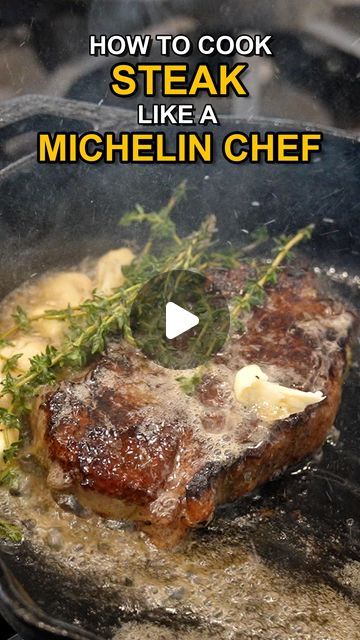 DANNY KIM on Instagram: "MICHELIN STAR CHEF Shares his Secrets to a Perfect Steak 🥩⭐️ #steak #michelinchef  👨‍🍳 @chefyuantang 🎥 @dannygrubs   Steak. The most iconic date night dish. So simple, yet so intricate and easy to mess up.   Where did the word “steak” even come from?  The original name came from the Saxons, and they called it “stelk”, which literally means “meat on stick.”  The average American consumes a whopping 50 pounds of beef a year, and we’re 4th leading consumer in beef behind Argentina, Brazil, and Uruguay (South American friends sure know how to cook beef!). The internet is flooded with tips and so called secrets on how to cook the perfect steak, but most of us are lost in which advice to follow. So we took it upon ourselves to ask the big question: How does a MICHELI Steak Sanga, Steak Dinner Presentation, Steak Michelin Star, Oscar Style Steak Recipe, How To Cook Perfect Steak, How To Cook New York Steak, Cowboy Steak How To Cook, New York Steak Recipes Oven, French Steak Frites Recipe