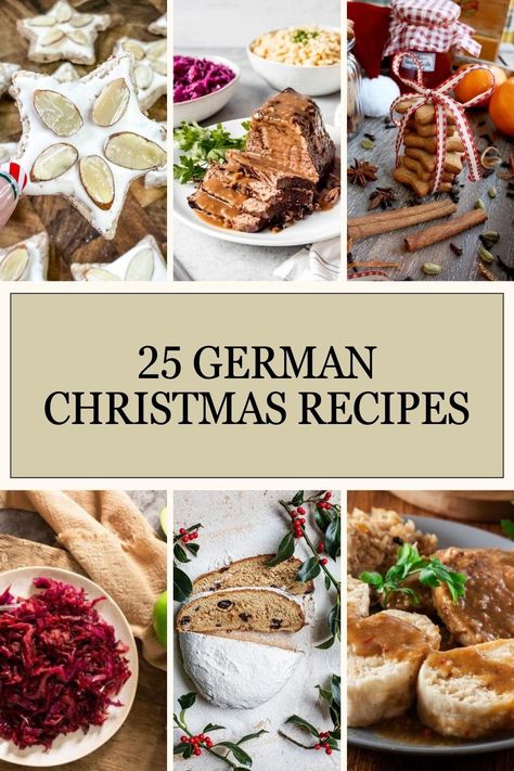 German Christmas Recipes, German Christmas Desserts, German Christmas Market Food, German Sauerbraten Recipe, Christmas Dinner Dishes, Easy German Recipes, German Christmas Traditions, German Christmas Food, German Food Authentic