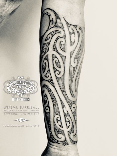 Maori Arm Tattoo, Arm Tattoo Design, Ta Moko Tattoo, Tato Maori, Arm Tattoos Drawing, Lower Arm Tattoos, Secret Tattoo, Ta Moko, Polynesian Tattoo Designs