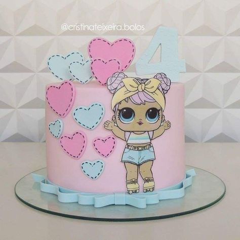 Lol Surprise Cake Ideas, Lol Surprise Dolls Cake, Lol Cake, Little Mermaid Birthday Cake, Surprise Birthday Cake, Lol Doll Cake, Doll Birthday Cake, Animal Birthday Cakes, Mermaid Birthday Cakes