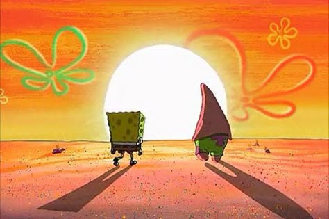 Spongebob Sunset Background, Spongebob Aesthetic, Spongebob Background, Wallpaper Spongebob, Spongebob And Patrick, Spongebob Drawings, Spongebob Painting, Pineapple Under The Sea, Spongebob Wallpaper