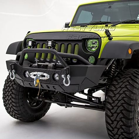 Jeep Hardtop Storage, Jeep Wrangler Front Bumper, Jeep Wrangler Bumpers, Jeep Wrangler Girl, Jeep Winch, Jeep Bumpers, Red Jeep, Jeep Mods, Jeep Wrangler Accessories