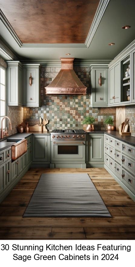 Discover innovative kitchen designs featuring sage green cabinets. Find style inspiration and expert tips to transform your kitchen space! Galley Style Kitchen Ideas, Sage Kitchen Cabinets, Sage Green Kitchen Ideas, Sage Green Cabinets, Modern Kitchen Design Trends, Kitchen Cabinets Upgrade, Green Cabinet, Kitchen Cabinet Accessories, Paris Kitchen