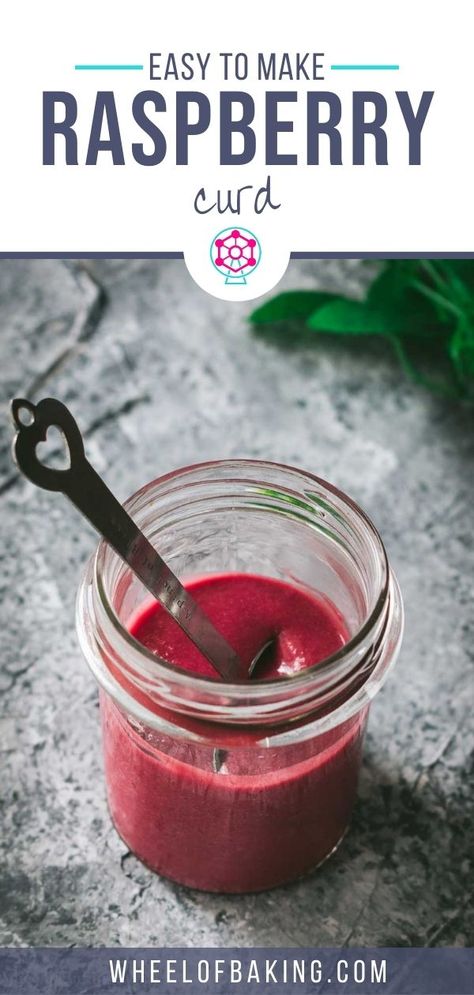 spoon with heart shaped handle dipped in raspberry curd in small glass jar Raspberry Curd Recipe Cake Fillings, Raspberry Cremeux Recipe, Raspberry Curd Cookies, Raspberry Curd Recipe, Cupcake Fillings, Joshua Birthday, Raspberry Custard, Tiny Desserts, Financier Recipe