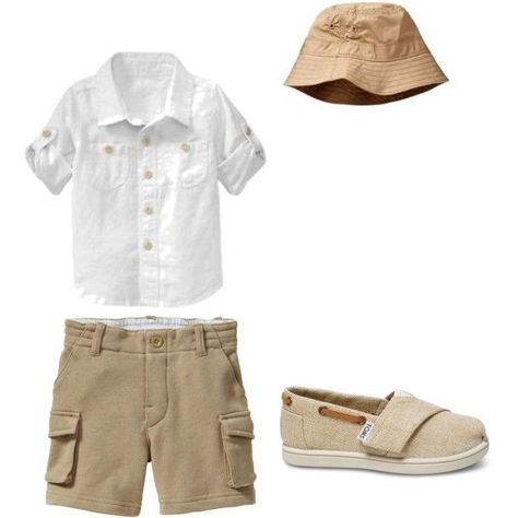 "Baby Boy Fashion!" by jazminmarie on Polyvore Looks like baby is ready for his camping trip! made by me @jazminmariie_ For more Cute outfits for kids follow @calikidstyle on instagram! kids fashion Safari Outfit, Boy Styles, Boys Summer Fashion, Baby Boy Swag, Toddler Boy Fashion, Baby Boy Fashion, Trendy Baby