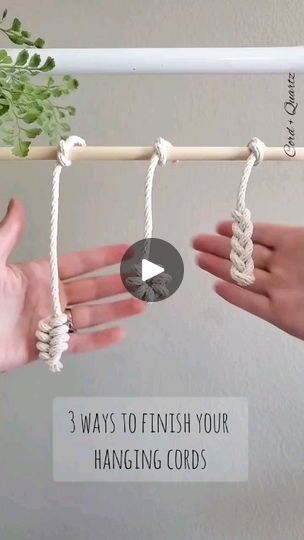 71K views · 4.5K reactions | Just some cute ways to finish your hanging cords for your next macrame wall hanging project ✨️❤️
Have fun!
Have you tried any of these before? 
.
.
.
More AVAILABLE links in bio:
1. Wall hangings, PDF patterns, supplies, and DIY kits.
2. Best macrame cord discounts from the top companies.
3. The ultimate Instagram guide for macrame makers!
4. Wholesale macrame items. | Rachel Anderson | Hozier · Too Sweet Macrame Items, Instagram Guide, Fiber Artist, Hozier, Macrame Cord, Pdf Patterns, Have You Tried, Macrame Wall, Macrame Wall Hanging