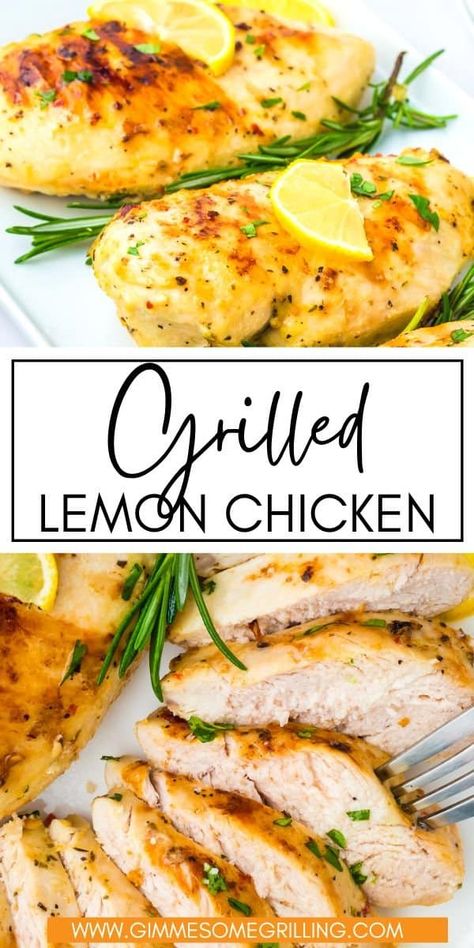 Grilled Chicken Entrees, Light Summer Dinner Recipes Chicken, Summer Grilled Dinner, Lemon Bbq Chicken, Lemon Chicken Marinade For The Grill, Chicken Marinade Lemon, Lemon Chicken Grilled, Lemon Marinade For Chicken, Summer Chicken Breast Recipes