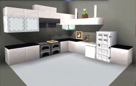 Kitchen Ideas Minecraft Modern, Minecraft Furniture Ideas Kitchens, Minecraft Corner Decor, How To Make A Kitchen In Minecraft, Minecraft Modern Kitchen Ideas, Kitchen Ideas In Minecraft, Minecraft Interior Ideas Kitchen, Casas De Minecraft Ideas Faciles, Small Minecraft Kitchen