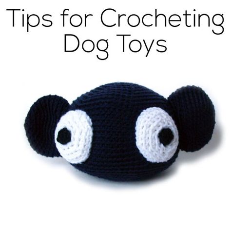 If you have a dog, you probably think of him as a member of the family… so wouldn’t you want to crochet him a sweet toy? When crocheting for a dog, safety is the top priority! It’s a lot like crocheting for a baby, with a few extra considerations to keep in mind. Don’t use … Crocheted Dog Toys, Crochet Dog Toys Free Pattern, Dogs Essentials, Crochet Dog Toys, Crochet Totoro, Doggy Treats, Crochet Cat Toys, Dog Toy Ball, Dog Ball