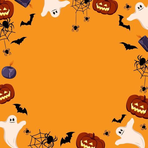 Halloween Gfx Background, Halloween Fundo, Fundo Halloween, Orange Halloween Background, Halloween Educational Activities, Halloween Border, Iphone Background Quote, Tech Room, Halloween Borders