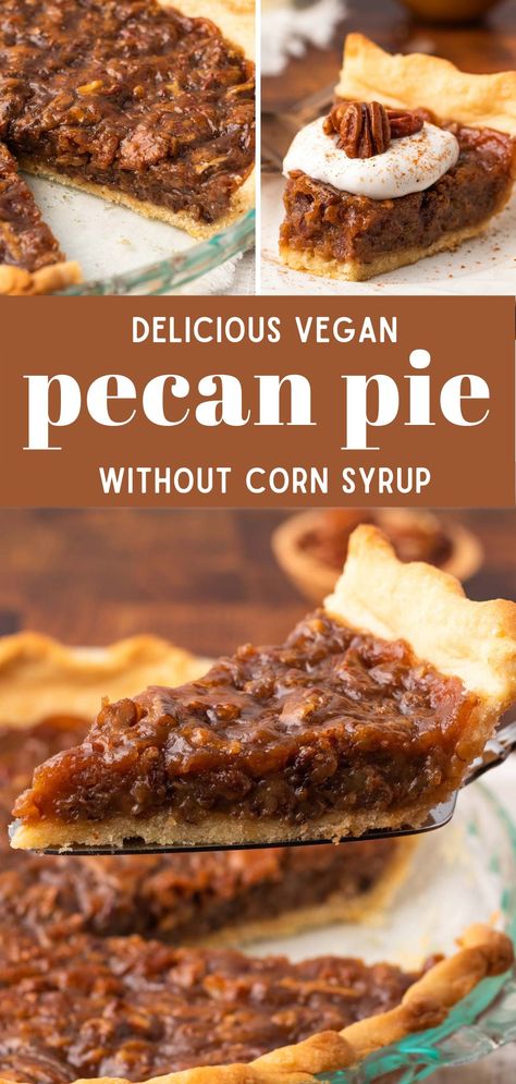 Vegan Pecan Pie Recipe, Baking Thanksgiving, Corn Pie, Thanksgiving Vegan, Vegan Pecan Pie, Vegan Pecan, Dessert Oreo, Thanksgiving 2020, Vegan Pie