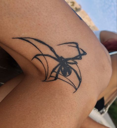 Spider Knee Tattoo, Tattoo On The Knee, Tattoos Inspo, Spider Tattoo, Knee Tattoo, Calf Tattoo, S Tattoo, Tattoo On, The Knee