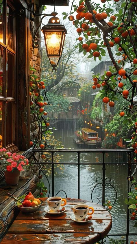 Cafe Background, Cosy Vibes, Rain Art, Autumn Scenes, 수채화 그림, Autumn Scenery, Beautiful Landscape Wallpaper, Fall Pictures, Beautiful Scenery Nature