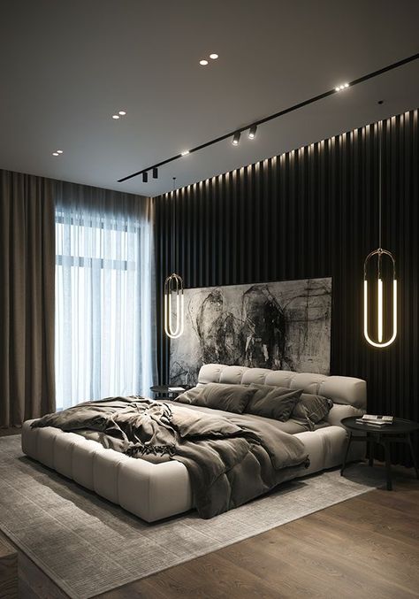 Get to know all the interior designs of these luxury bedrooms! #interiordesign #luxurydesign #exclusivedesign #decorideas #bedroomdecorideas #bedroominspiration Modern Luxury Bedroom, Modern Bedroom Interior, Luxury Bedroom Design, Black Bedroom, Luxury Bedroom Master, Bedroom Bed Design, Modern Bedroom Design, Room Design Bedroom, Remodel Bedroom