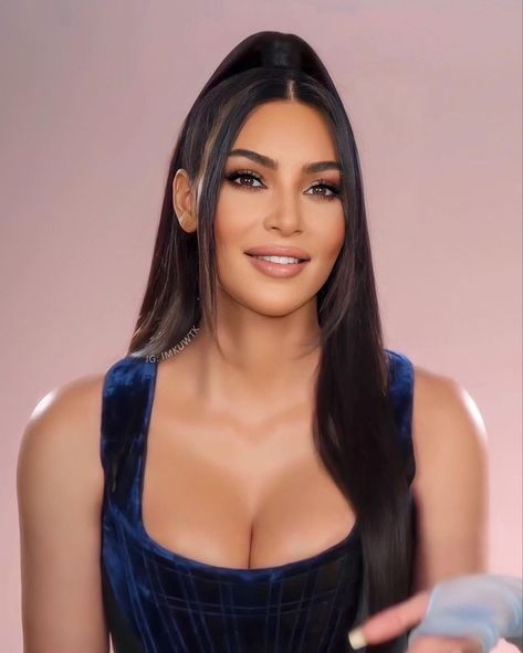 Kim Kardashian Hairstyles, Estilo Kim Kardashian, Barbie Ponytail, Kardashian Beauty, Kim Kardashian Makeup, Kim Kardashian Hair, Estilo Kardashian, Kardashian Hair, Kim Kardashian Outfits