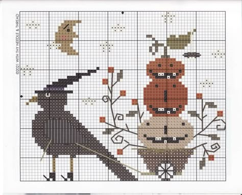 Black Bird Designs Gallery.ru, Halloween Cross Stitch Gallery Ru, Primitive Cross Stitch Patterns Free, Autumn Cross Stitch Patterns Free Charts, Praiseworthy Stitches Gallery Ru, November Cross Stitch, Free Primitive Cross Stitch Patterns, Brenda Gervais Cross Stitch Gallery Ru, Cross Stitch Freebies Printables Pattern