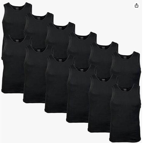 Soft, breathable cotton
Moisture wicking technology keeps you cool and dry
Tag-free to prevent irritation
Classic length for easy tucking
Durable stitching
Ribbed fabrication Mens Undershirts, Health Careers, Men's Muscle, Just Be You, Men's Tank, Comfort Zone, How To Look Pretty, Tank Shirt, Workout Clothes