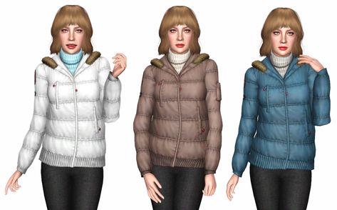 Parka Turtle Coat For EF Sims 4 Outerwear, Sims Finds, Sims 3 Cc Finds, Sims 3 Mods, Maxis Match Cc, Sims House Design, Sims 4 Cc, Maxis Match, Sims 3