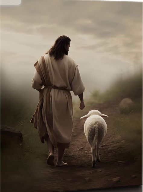 Jesus With Lamb, Jesus And Lamb, Pictures For Wall, Jesus Poster, Parables Of Jesus, Poster Decoration, Jesus Wall Art, Jesus Teachings, Pictures Of Christ