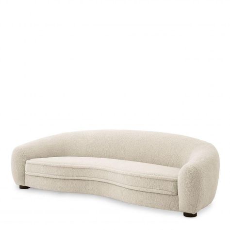 Freud Brisbane Cream Sofa by Eichholtz Armless Couch, Luxury Furniture Living Room, Cream Sofa, Modern Couch, Comfy Couch, Sofa Online, Curved Sofa, Fabric Seat, Lounge Sofa