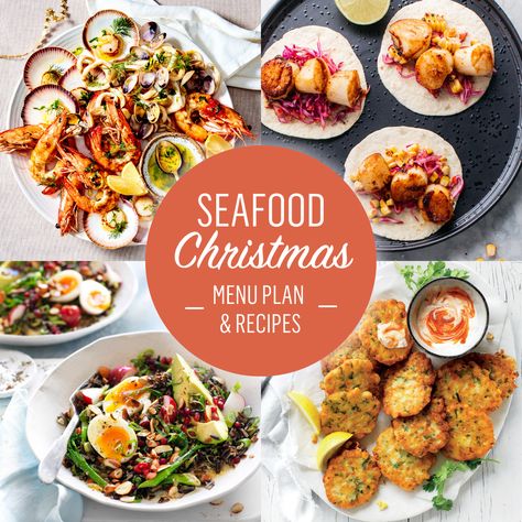 Seafood Christmas Lunch, Seafood Christmas Dinner, Seafood Platter Ideas, Seafood Christmas Dinner Ideas, Christmas Seafood Dinner Menu Ideas, Traditional Christmas Menu, Christmas Lunch Menu, Cooking Sweet Corn, Prawn Fritters