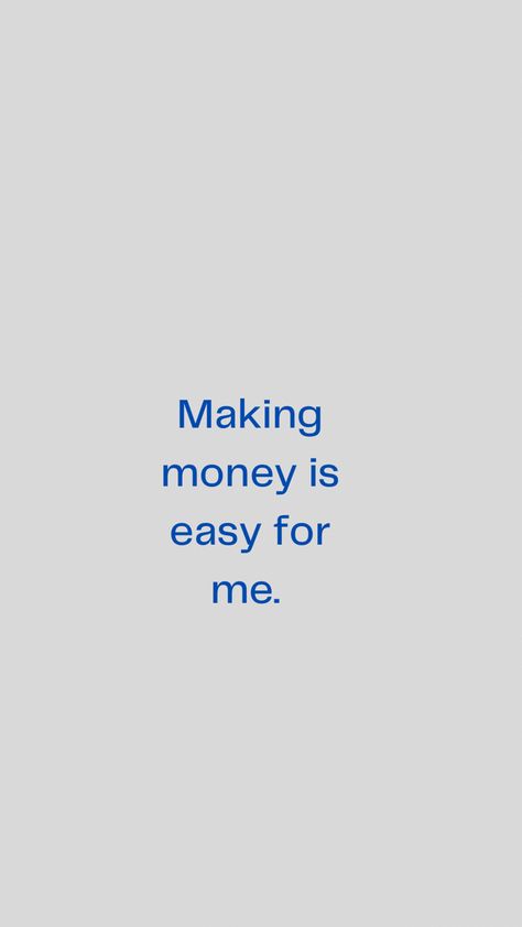 It is. You just have to believe it. Making and having money is easy. I Have A Boyfriend Wallpaper, Making Money Aesthetic, Money Affirmations Aesthetic, Selling Aesthetic, Vision Board Money, Autumn Vibes Cozy, Making Money Quotes, Letters To Your Boyfriend, July Vibes