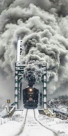 Steam Trains Photography, Old Steam Train, Scenic Railroads, Railroad Pictures, Railroad Photography, Train Art, Train Photography, Old Trains, Old Train