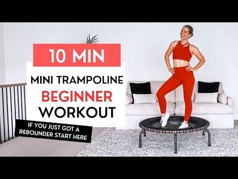 (1) 10-Minute Beginner Mini Trampoline Workout | Low-Impact Rebounder Routine with Jump&Jacked - YouTube Rebounding Workout Beginner, Trampoline Exercises Workouts Beginner, Rebounder Workouts Beginner, Small Trampoline Workout, Mini Trampoline Workout, Small Trampoline, Rebounder Trampoline, Rebounder Workouts, Trampoline Workout