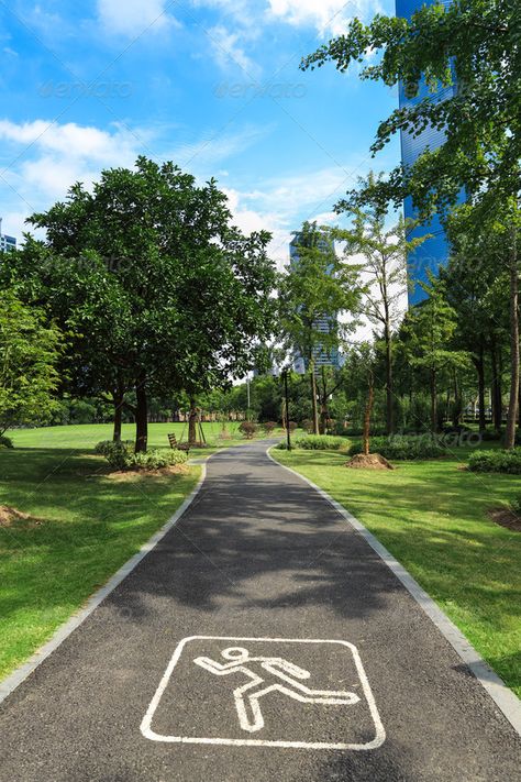 Jogging Track Design Landscape, Jogging Track Design, Garden Park Design, City Parks Design, Running Path, Water Architecture, Shanghai City, Jogging Track, Eco City