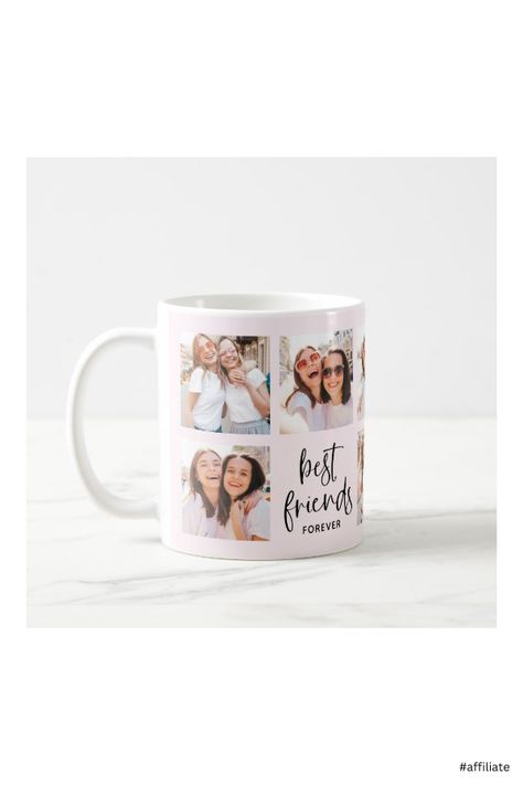 Writing On Mugs, Friend Game Night, Friends Coffee, Friends Coffee Mug, Photo Mug, Customised Mugs, Birthday Cup, Multi Photo, Birthday Gifts For Best Friend