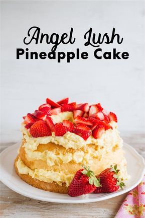 Pineapple Angel Food Cake Recipe, Pineapple Angel Food Cake, Lush Dessert, Lush Cake, Angel Food Cake Desserts, Pineapple Angel Food, Tropical Desserts, Only Angel, Dole Pineapple