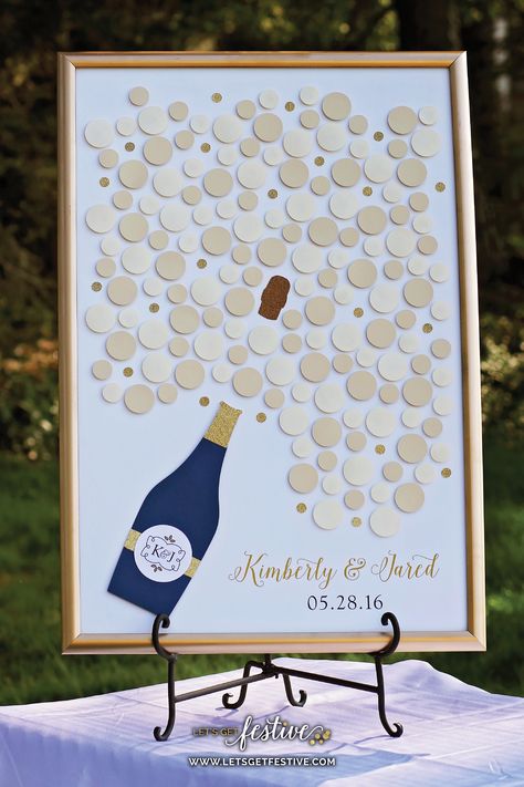 Champagne Bubbles Wedding Guestbook Wedding Decor Let's Get Festive, LLC http://www.letsgetfestive.com/keepsakes/guestbooks Creative Wedding Guest Book Ideas, Engagement Party Guest Book, Creative Wedding Guest Book, Bubbles And Brews, Bubbles Wedding, Creative Wedding Guest Books, Engagement Party Cards, Wedding Guest Book Ideas, Wedding Shower Signs