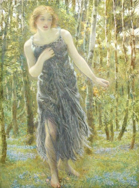 Edward Robert Hughes, Robert Hughes, Pre Raphaelite Brotherhood, Edward Burne Jones, John Everett Millais, John William Waterhouse, Pre Raphaelite, Iron Wall Art, Artwork Painting